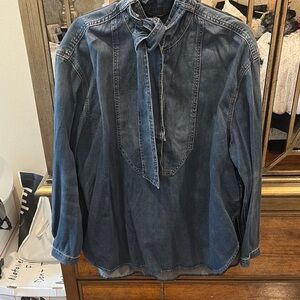 Banana Republic Denim Blue Blouse